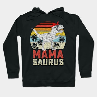 Mamasaurus T Rex Dinosaur Mama Saurus Family Women Hoodie